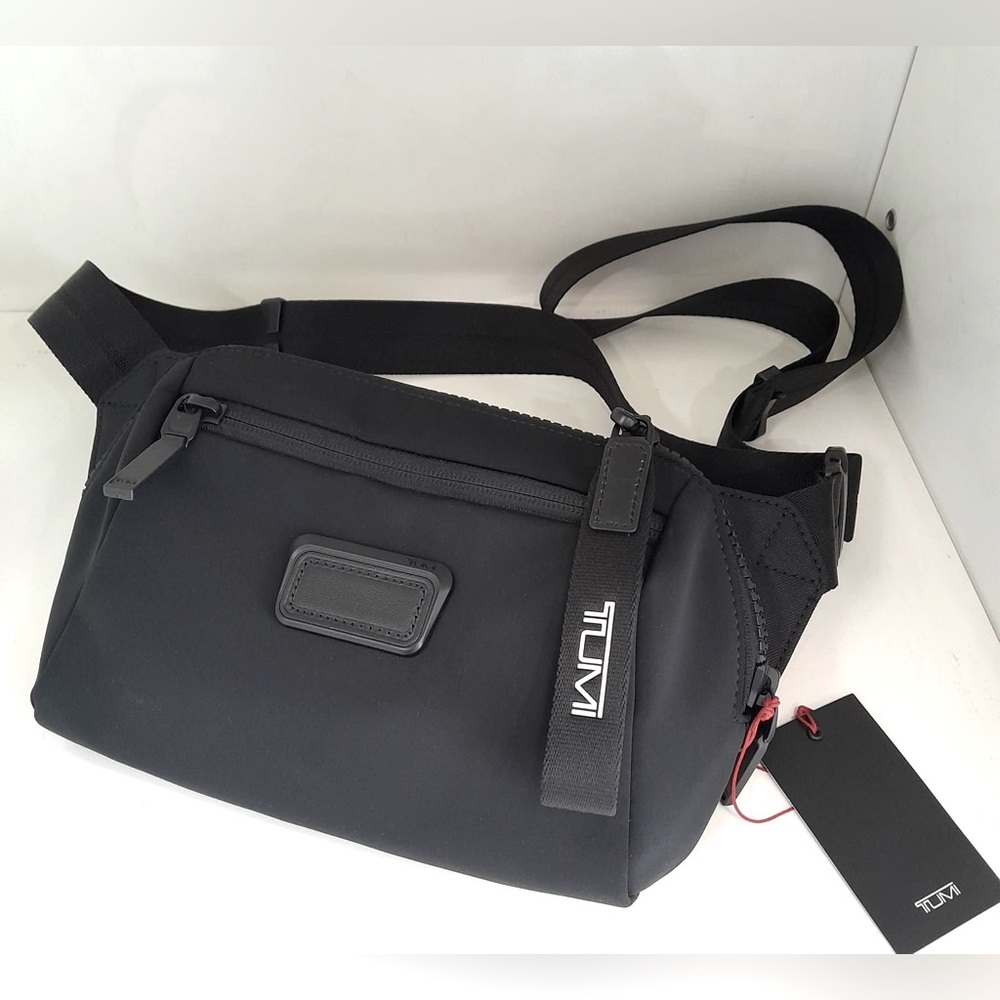 TUMI Black Crossbody Travel Bag